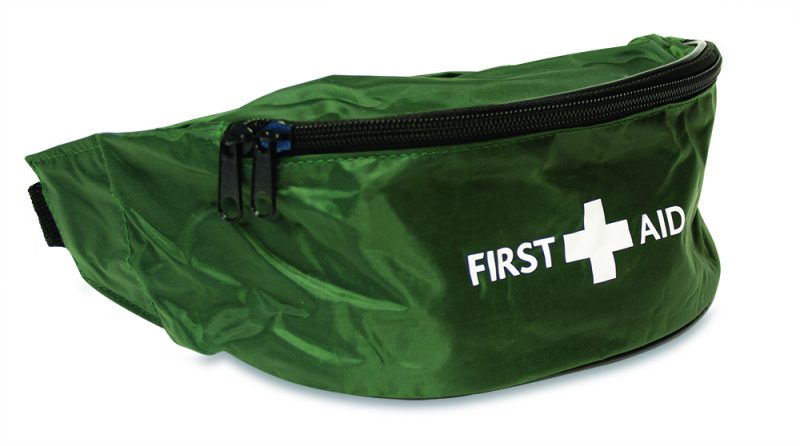 HSE 1 Person First Aid Kit - Riga Bum Bag - One Size - Green - Image 2