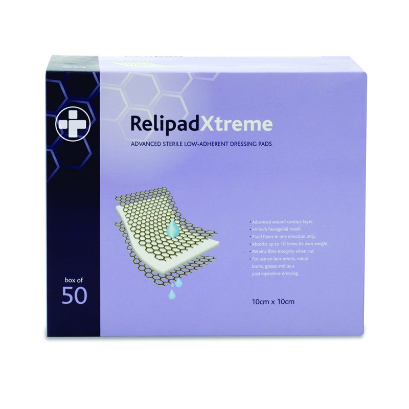 Relipad Xtreme Low Adherent Dressing Pads - 10cm x 10cm - Image 3