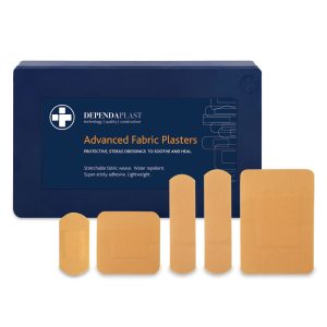 Dependaplast - Advanced Fabric Plasters - Assorted - Pale - Plastic Box of 120