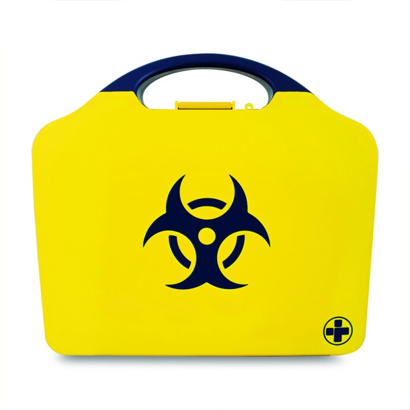 Biohazard Kit - Body Fluid Clean-Up - 2 Application - Aura3 Box - Small - Yellow - Image 2