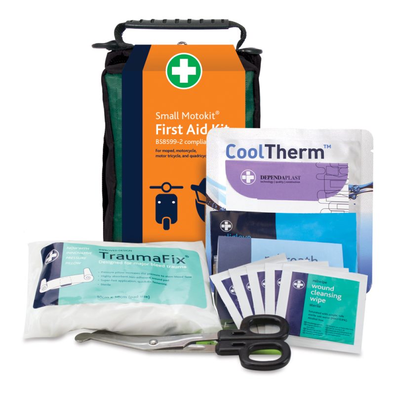 Motokit BS8599-2 First Aid Kit - Small - Helsinki Bag - Green