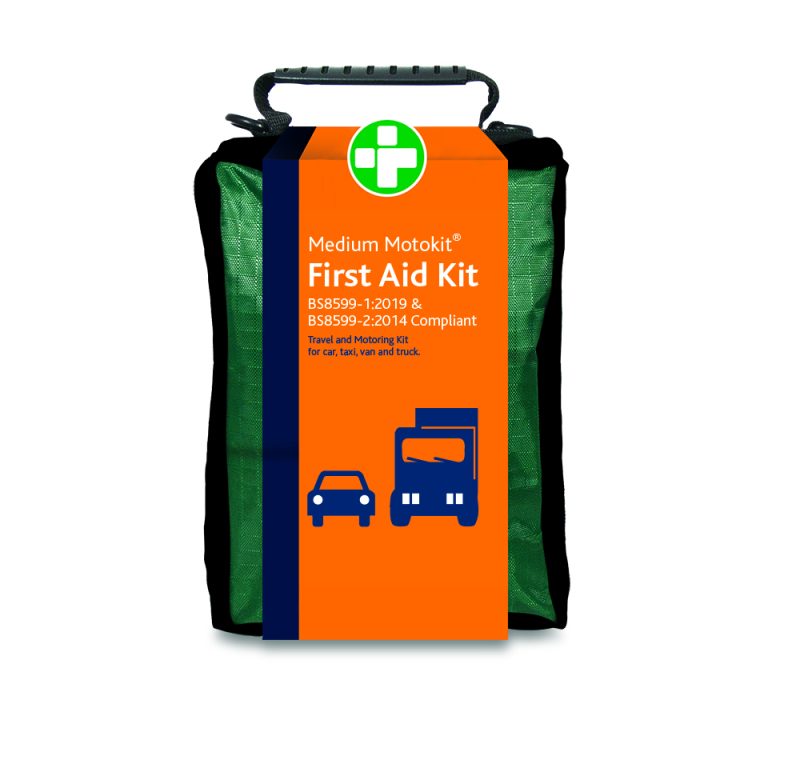 Motokit BS8599-2 First Aid Kit - Medium - Stockholm Bag - Green - Image 2