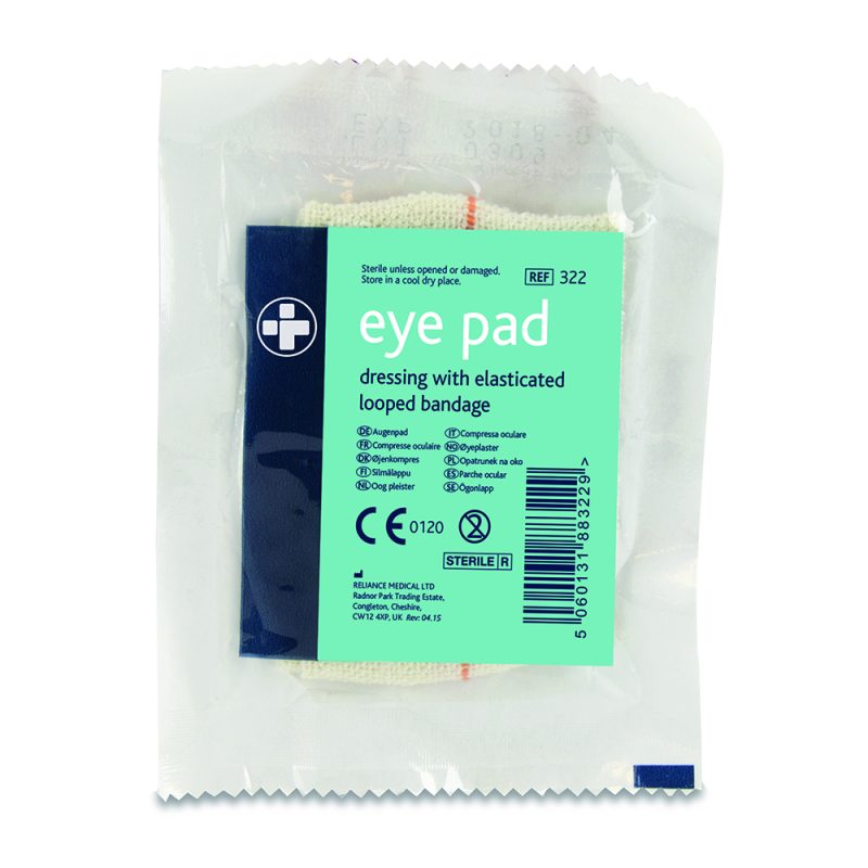 Eye Pad Dressing with Elasticated Loop Bandage - Image 2