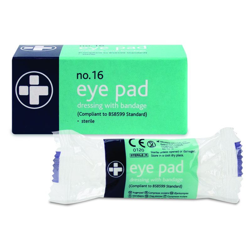 No. 16 Eye Pad Dressing with Bandage - Boxed - Image 2
