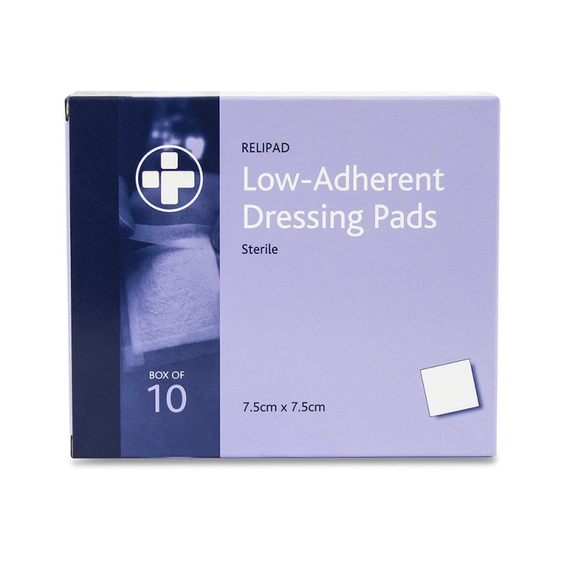 Relipad Low Adherent Dressing Pads - 7.5cm x 7.5cm - Box of 10 - Image 2