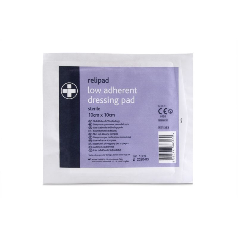 Relipad Low Adherent Dressing Pads - 10cm x 10cm - Image 2
