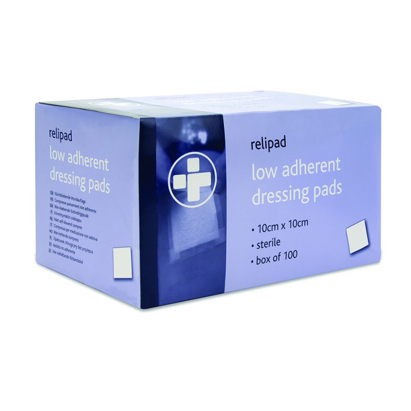 Relipad Low Adherent Dressing Pads - 10cm x 10cm - Image 3