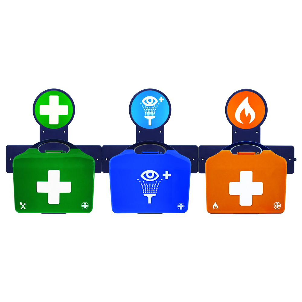 AuraPoint - 3 Unit Point - Medium BS8599-1 Catering, Double Eyewash and Burns Kit