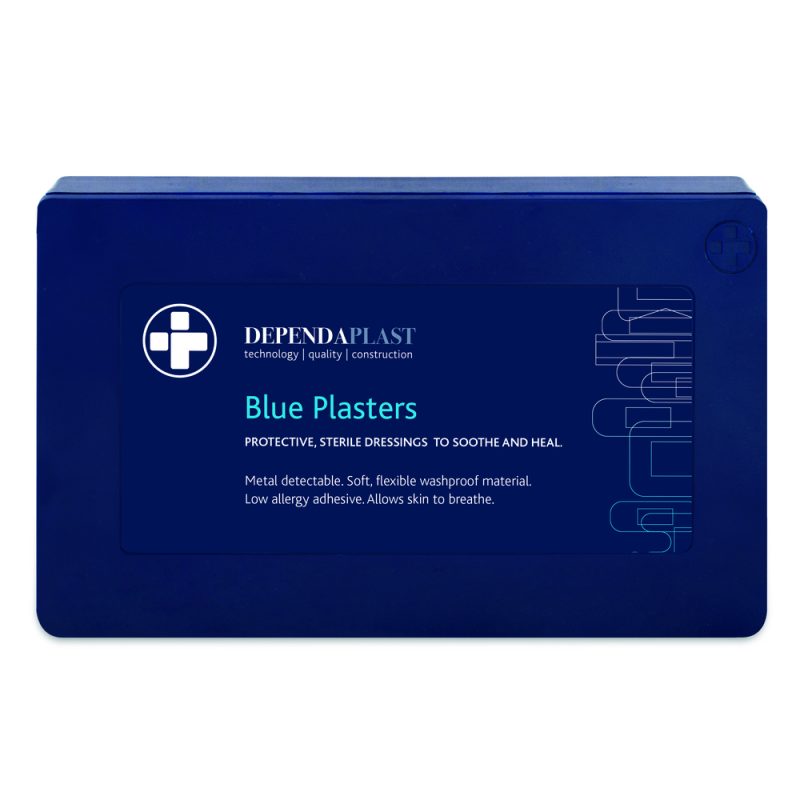 Dependaplast - Metal Detectable Washproof Plasters - Assorted - Blue - Plastic Box of 120 - Image 4