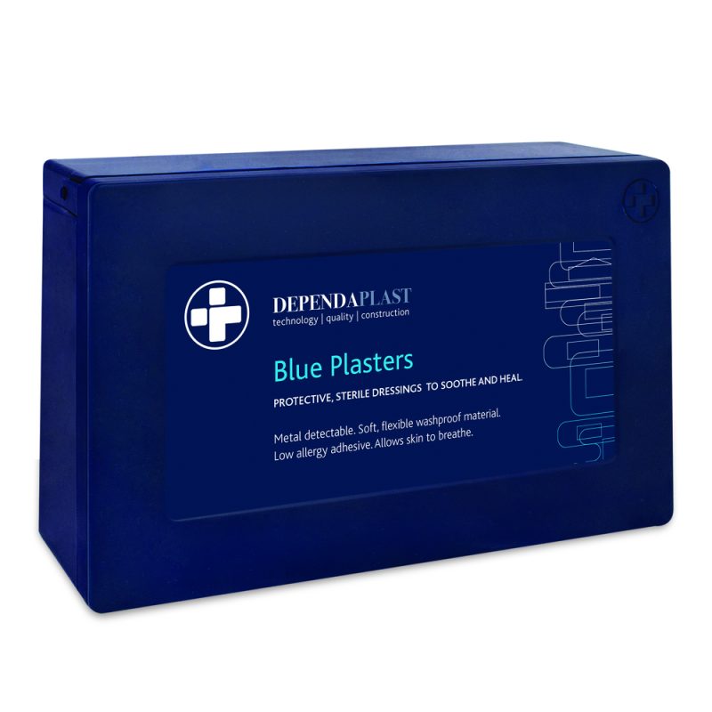 Dependaplast - Metal Detectable Washproof Plasters - Assorted - Blue - Plastic Box of 120 - Image 3