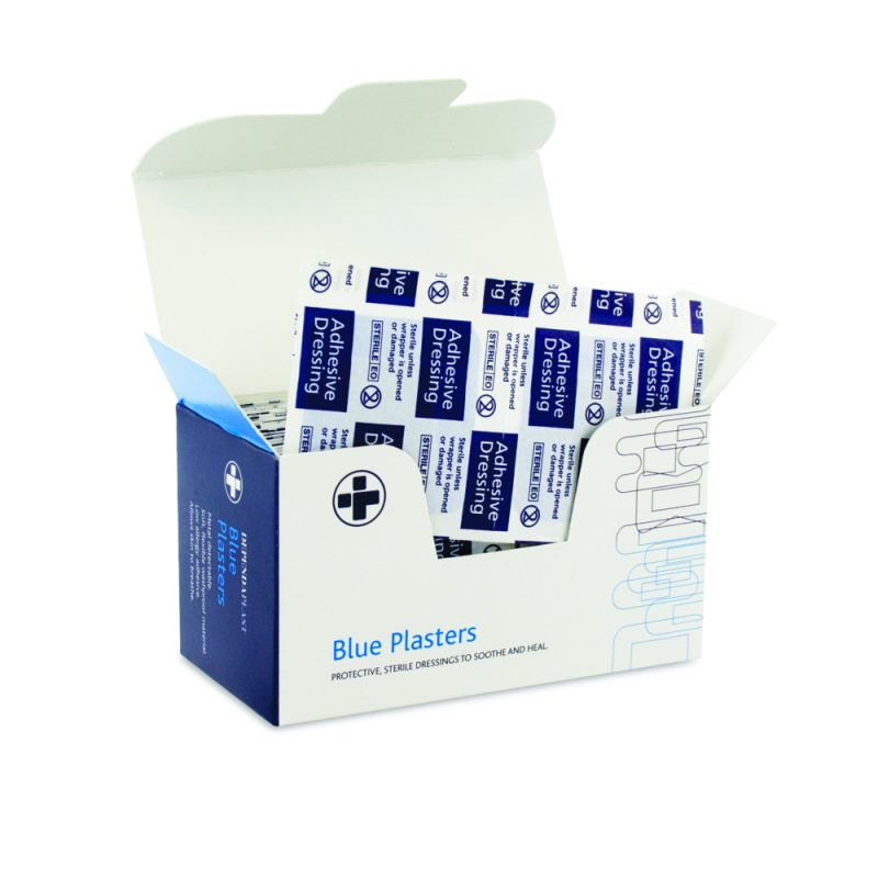 Dependaplast - Metal Detectable Washproof Plasters - 4cm x 2cm - Blue - Box of 100 - Image 2