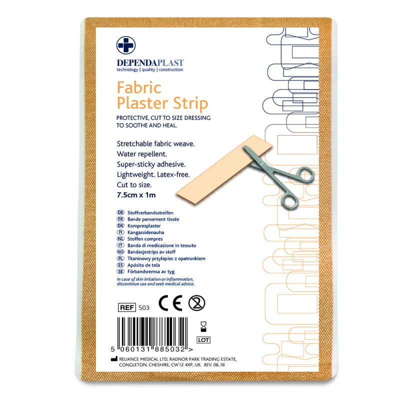 Dependaplast Advanced Fabric Plaster Strip - 7.5cm x 1m - Image 2
