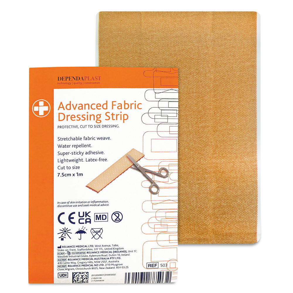 Dependaplast Advanced Fabric Plaster Strip - 7.5cm x 1m