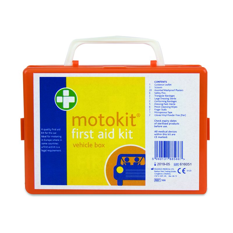 Motokit First Aid Kit - RH2 Box inc Bracket - One Size - Orange - Image 2