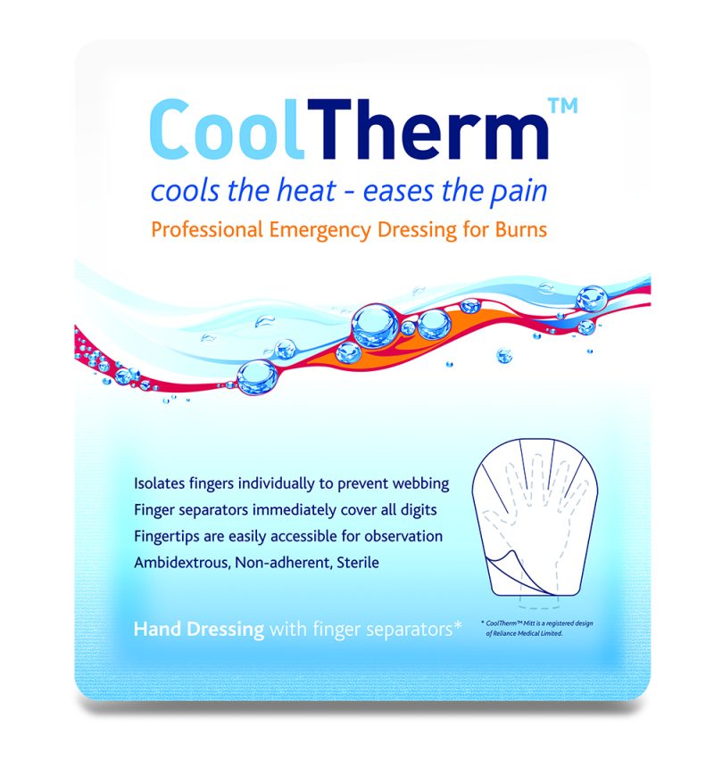 CoolTherm Burn Relief Gel Dressing - Glove 24cm x 34cm