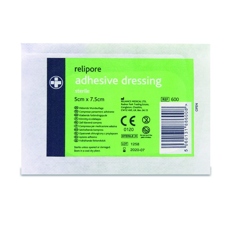 Relipore Adhesive Dressing - 5cm x 7.5cm - Image 2