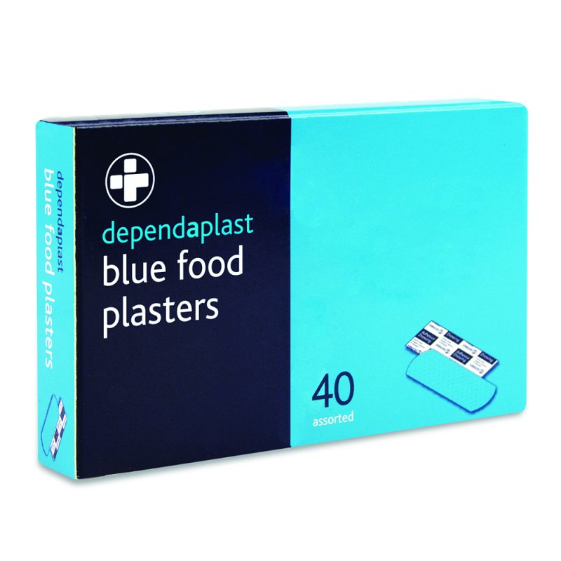 Dependaplast - Metal Detectable Washproof Plasters - Assorted - Blue - Box of 40 - Image 2