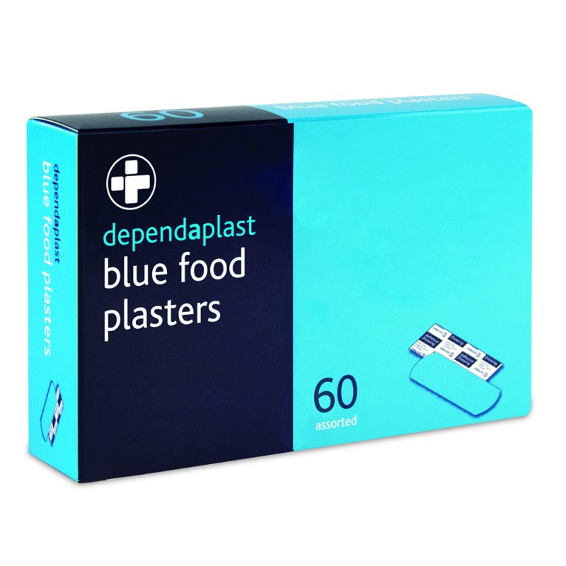 Dependaplast - Metal Detectable Washproof Plasters - Assorted - Blue - Box of 60 - Image 2