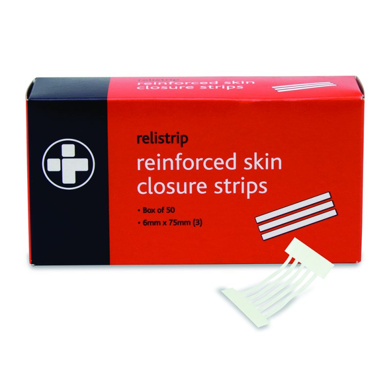 Relistrip Reinforced Skin Closure Strips - 6mm x 75mm - Strip of 3 - Image 2