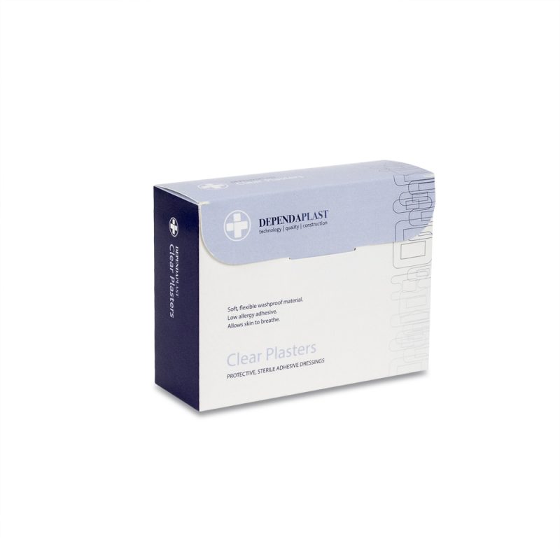 Dependaplast - Washproof Plasters - Assorted - Clear - Box of 100 - Image 2