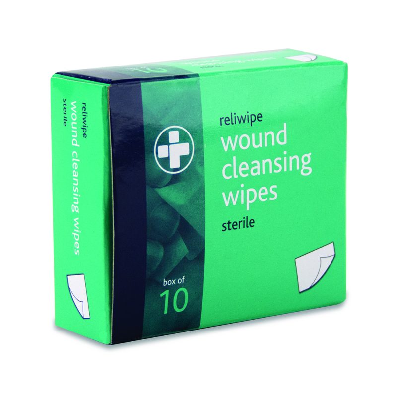 Reliwipe Saline Wound Cleansing Wipes - Box of 10 - Image 2