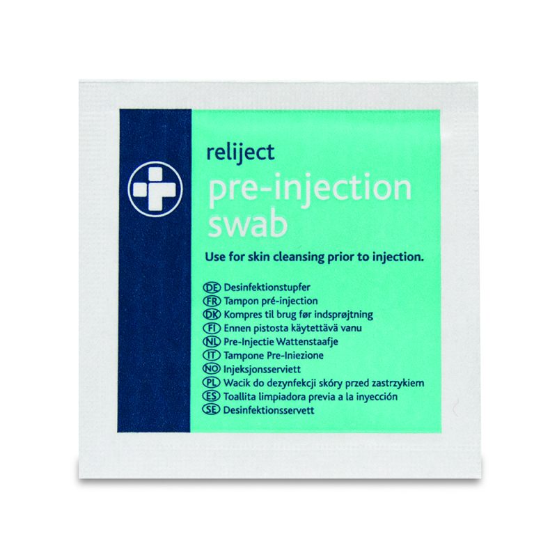 Reliject Pre-Injection Swabs – Box of 100 - Image 2