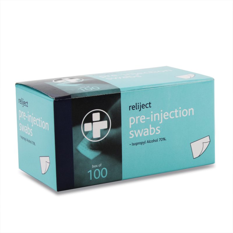 Reliject Pre-Injection Swabs – Box of 100 - Image 3