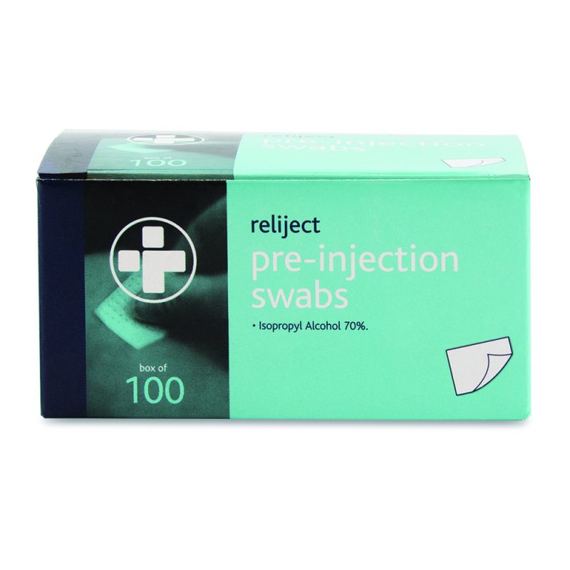 Reliject Pre-Injection Swabs – Box of 100 - Image 4