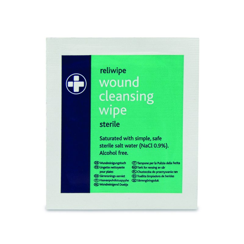 Reliwipe Saline Wound Cleansing Wipes - Box of 100 - Image 2