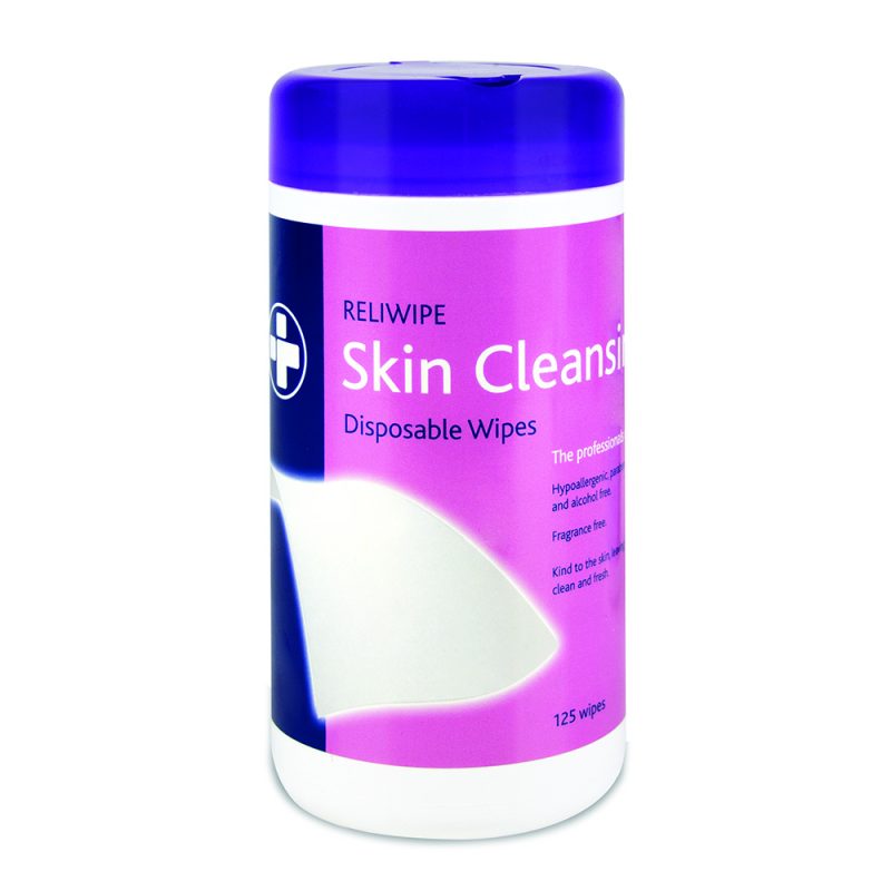 Reliwipe Skin Cleansing Disposable Wipes - Drum of 125 - Image 2