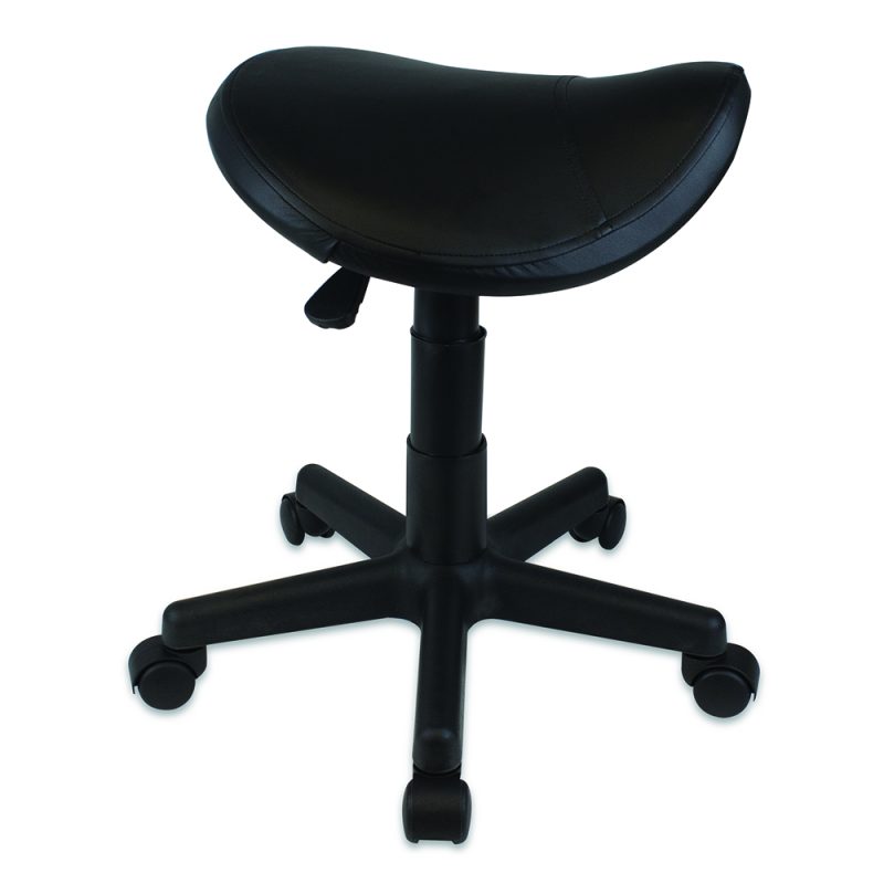 CODE RED Saddle Style Stool - Black - Image 2