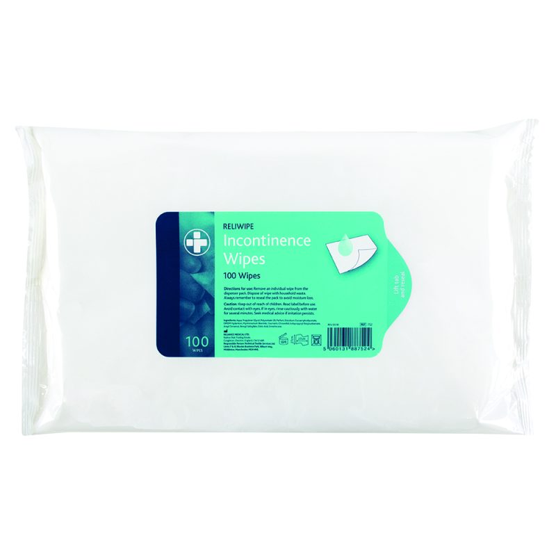 Reliwipe Incontinence Wipes - Pack of 100 - Image 2