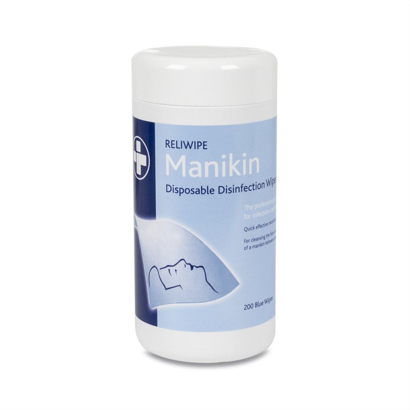 Reliwipe Manikin Disposable Disinfectant Wipes - Drum of 200 - Image 2