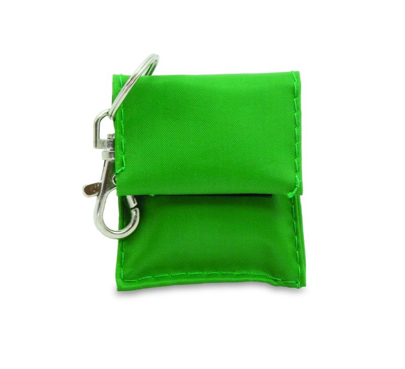 Rebreath Mouth to Mouth Shield with Valve in Keyring Pouch (Unprinted) - Image 3