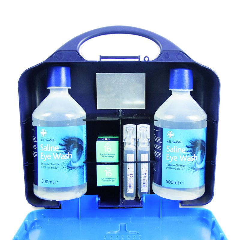 Deluxe Eye Wash Station - Double - Aura3 Box - Blue - Image 2