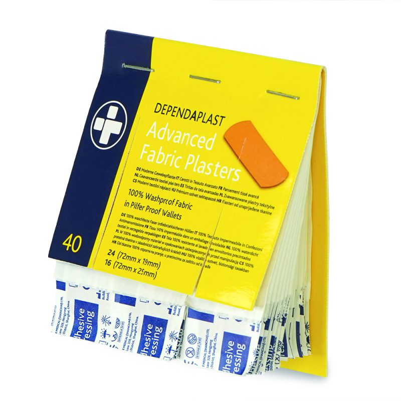 Dependaplast - Advanced 100% Washproof Fabric Plasters - Assorted - Tan - Pilfer Proof Wallet of 40 - Image 2
