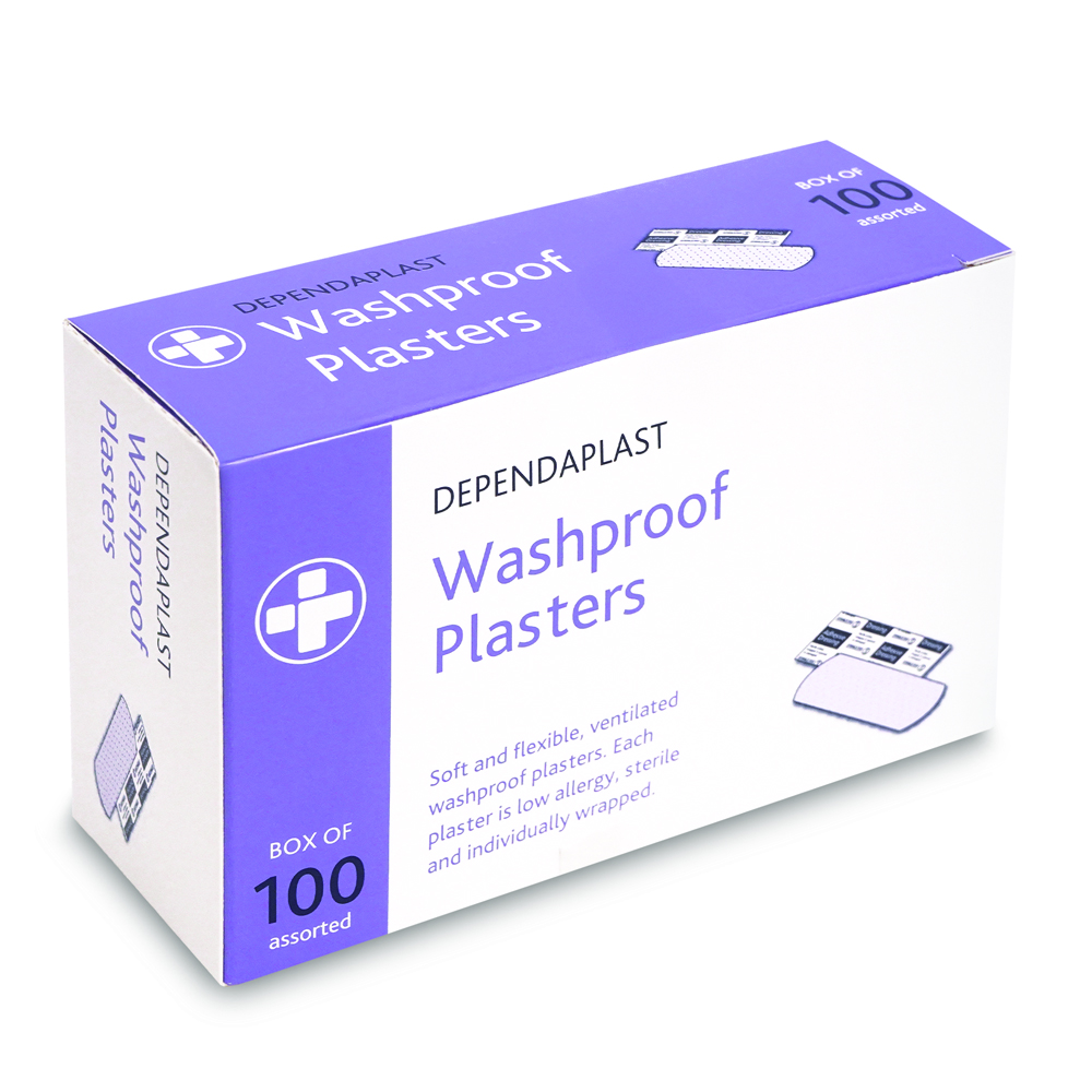 Dependaplast - Washproof Plasters - Assorted - Pale - Box of 100 - Image 2