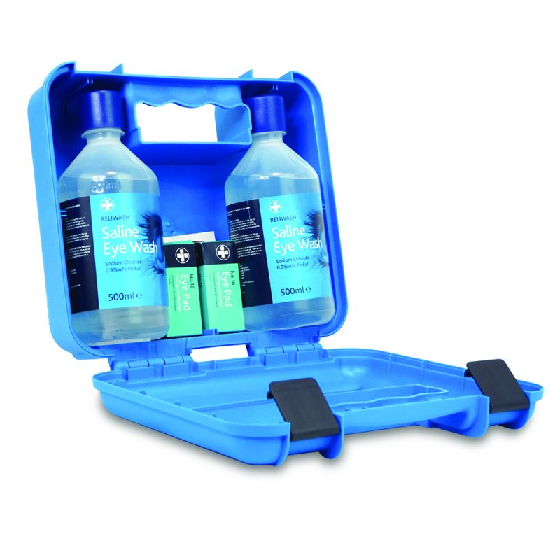 Deluxe Eye Wash Station - Titan Box - Small - Blue - Image 3