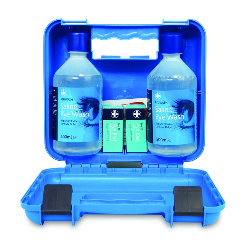 Deluxe Eye Wash Station - Titan Box - Small - Blue - Image 2