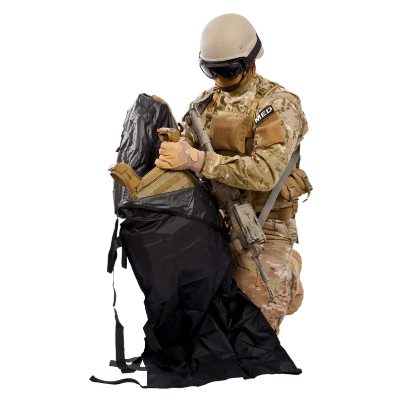 TacMed Phantom Litter with Carrier - Black - Image 5