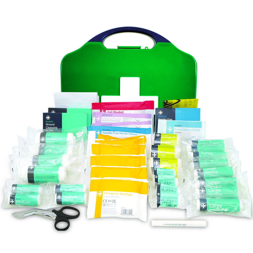 HSA 26-50 Person First Aid Kit - Aura3 Box - Large - Green