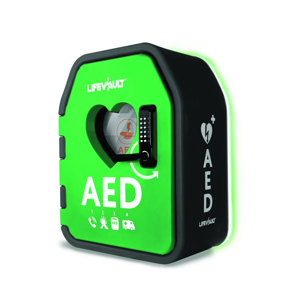 LifeVault Temperature Controlled AED Cabinet - Lockable Door - Image 4