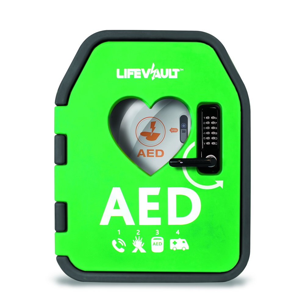 LifeVault Temperature Controlled AED Cabinet - Lockable Door - Image 3