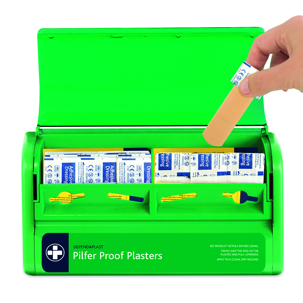 Dependaplast Pilfer Proof Plaster Dispenser inc 2 Advanced 100% Washproof Fabric Plaster Wallets - Image 3